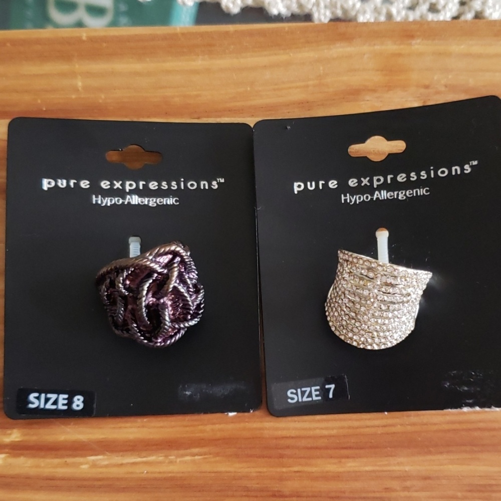 2 Pure Expressions Fashion Rings
